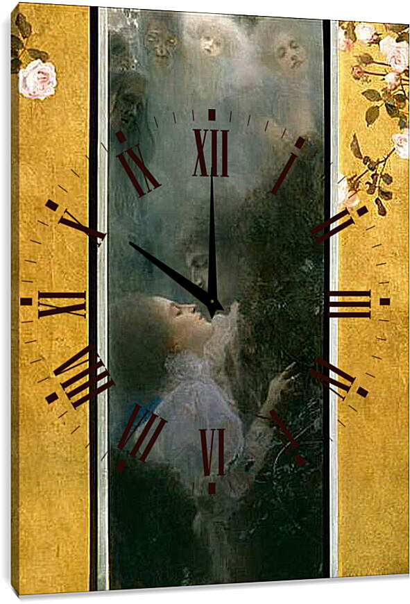 Часы картина - Любовь. Густав Климт
