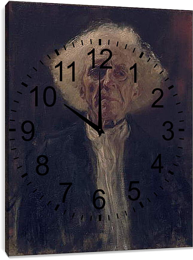 Часы картина - Завтрак слепого человека. Густав Климт
