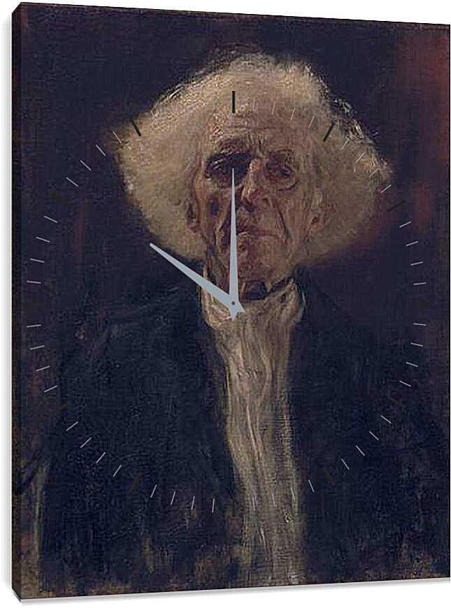 Часы картина - Завтрак слепого человека. Густав Климт
