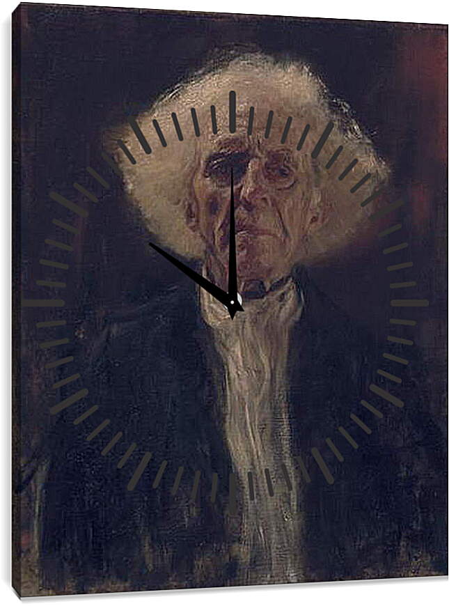 Часы картина - Завтрак слепого человека. Густав Климт