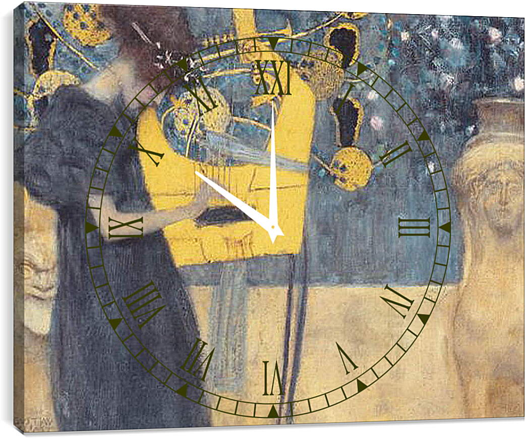 Часы картина - Die Musik - Музыка. Густав Климт