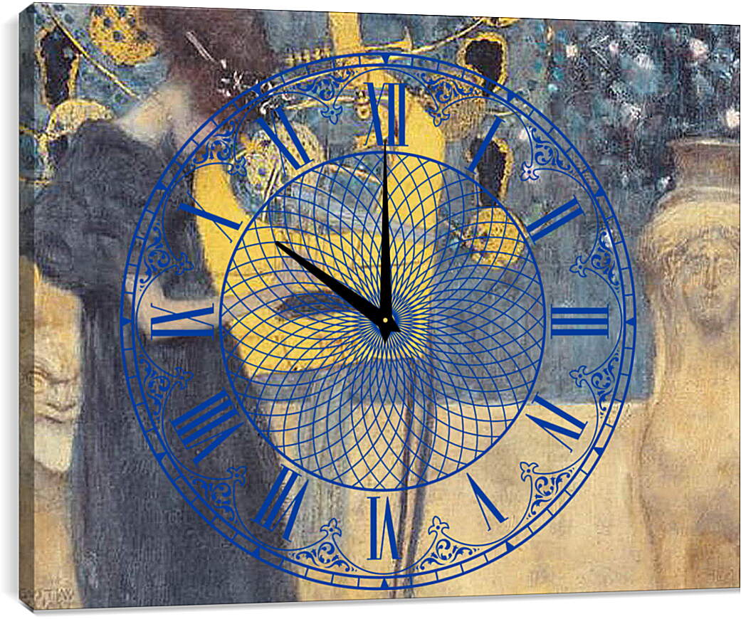 Часы картина - Die Musik - Музыка. Густав Климт