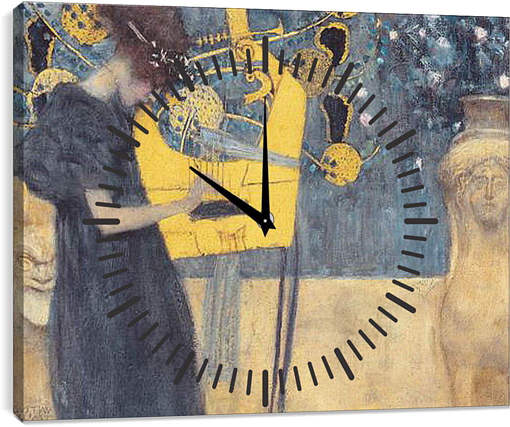 Часы картина - Die Musik - Музыка. Густав Климт
