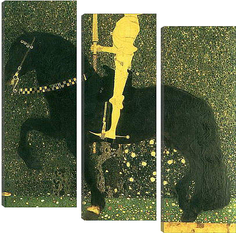 Модульная картина - The Golden Knight. Густав Климт
