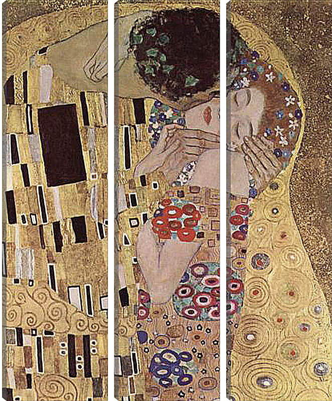 Модульная картина - Целувката. Густав Климт
