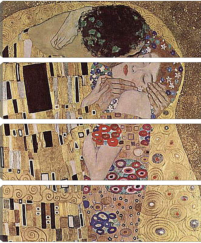 Модульная картина - Целувката. Густав Климт