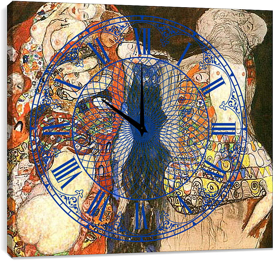 Часы картина - Bride - Невеста. Густав Климт
