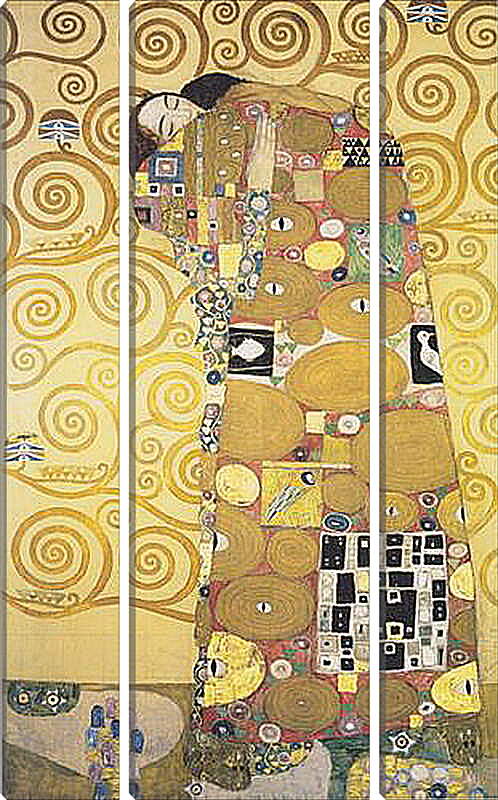 Модульная картина - Объятия. Густав Климт
