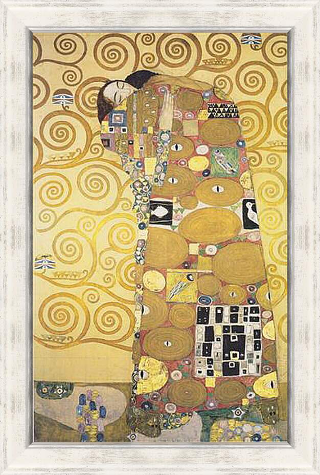 Картина в раме - Объятия. Густав Климт