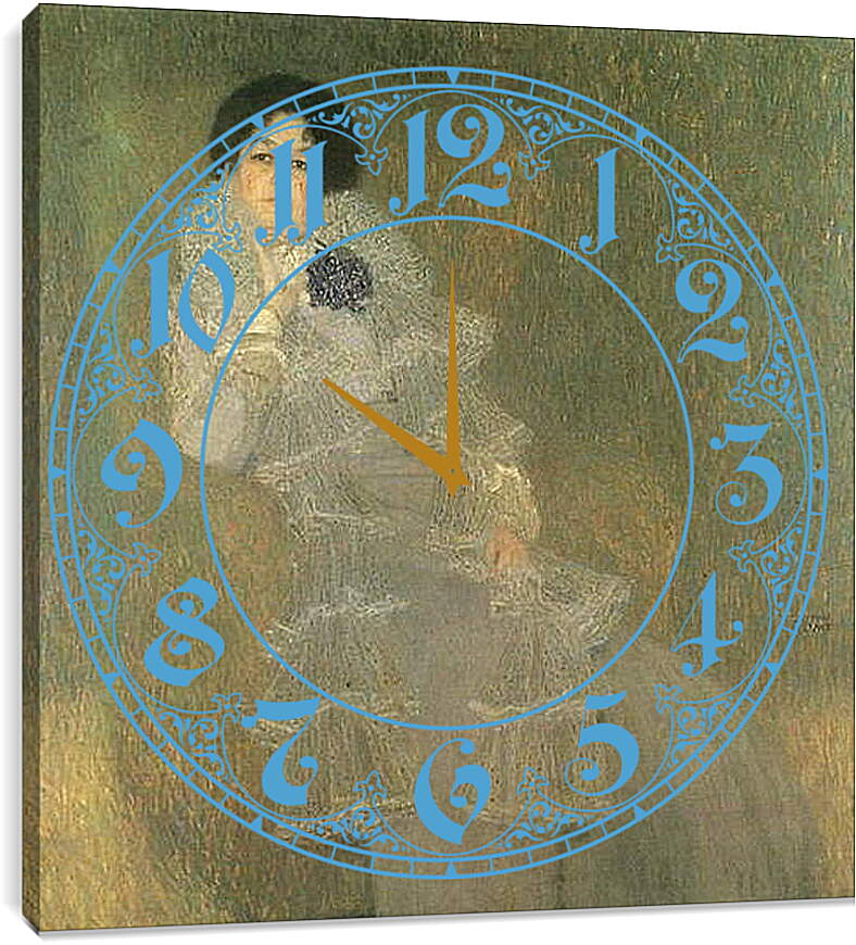 Часы картина - Portrait of Marie Henneberg. Густав Климт
