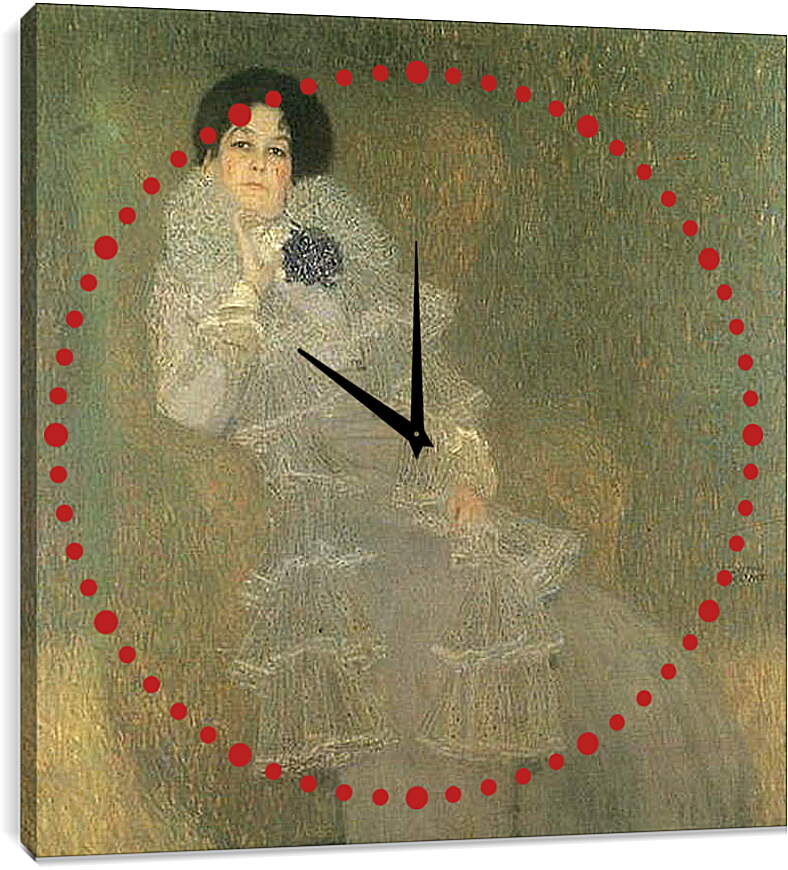 Часы картина - Portrait of Marie Henneberg. Густав Климт
