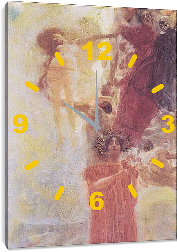 Часы картина - Медицина. Асклепий. Густав Климт
