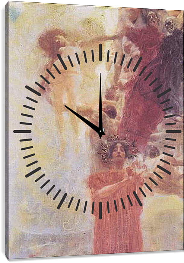 Часы картина - Медицина. Асклепий. Густав Климт
