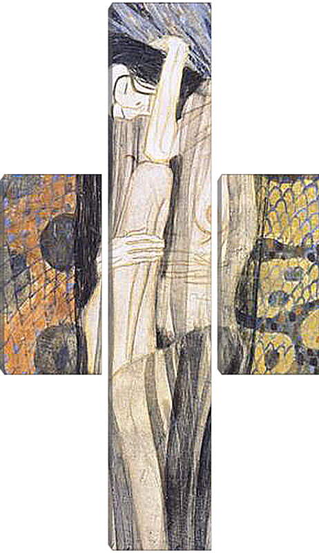 Модульная картина - Бетховенский фриз. Густав Климт
