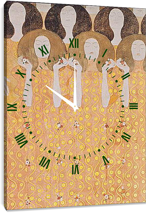 Часы картина - Бетховенский фриз. Густав Климт
