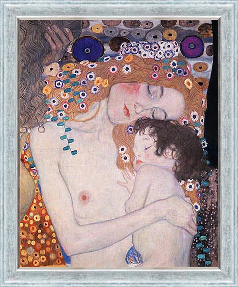 Картина в раме - Мать и дитя (Фрагмент Три возраста женщины ). Густав Климт
