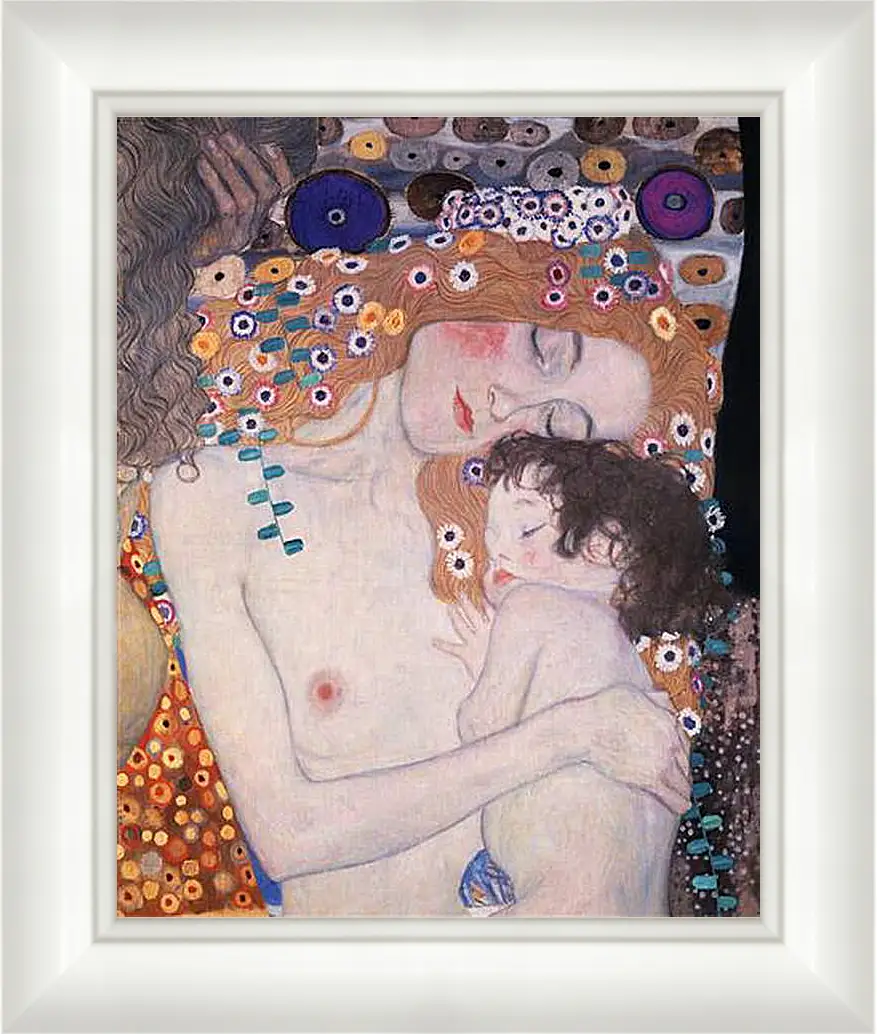 Картина в раме - Мать и дитя (Фрагмент Три возраста женщины ). Густав Климт