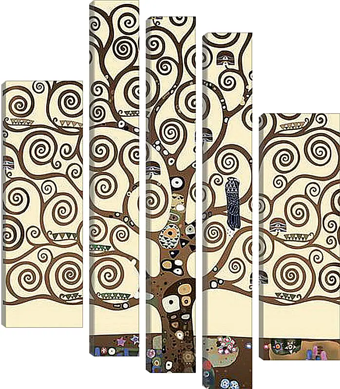 Модульная картина - The tree of life - Древо жизни. Густав Климт