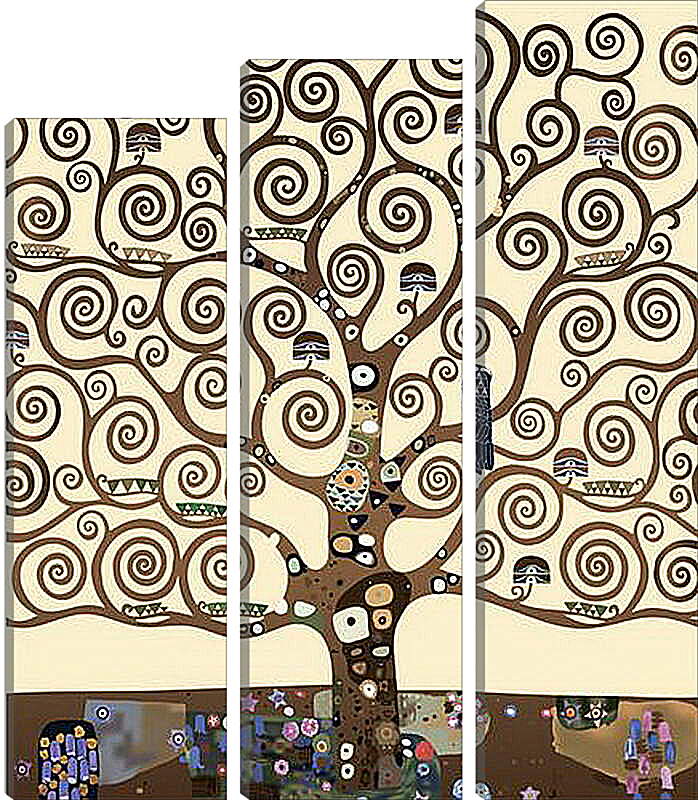 Модульная картина - The tree of life - Древо жизни. Густав Климт