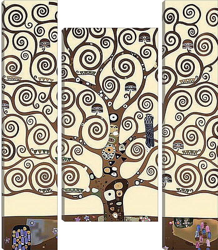 Модульная картина - The tree of life - Древо жизни. Густав Климт
