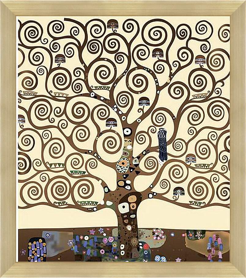 Картина в раме - The tree of life - Древо жизни. Густав Климт