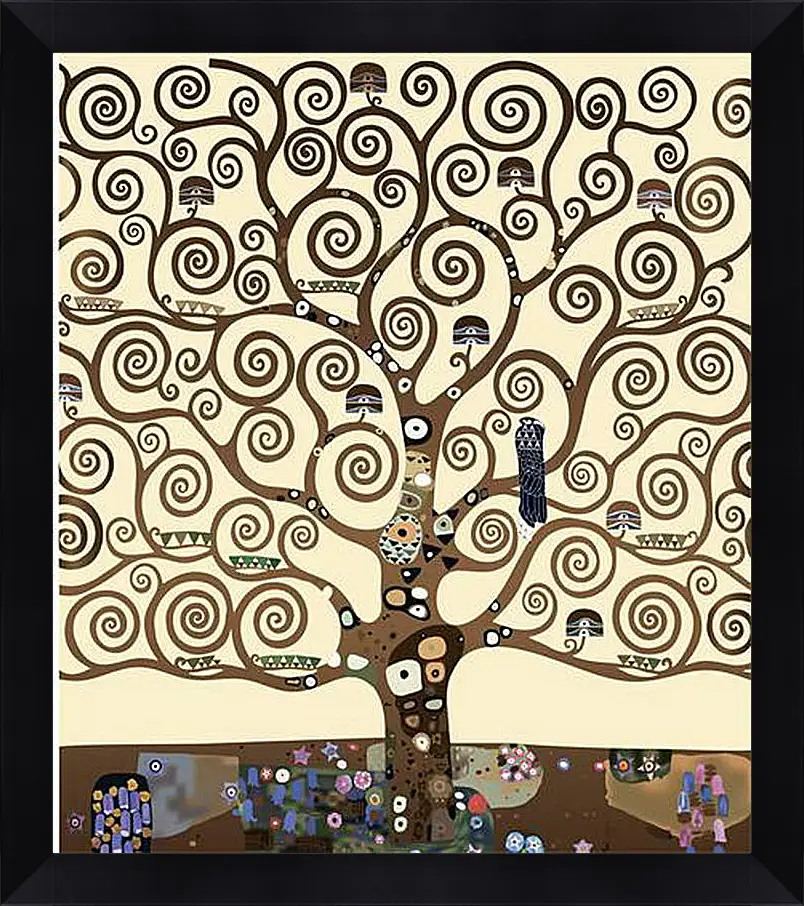 Картина в раме - The tree of life - Древо жизни. Густав Климт