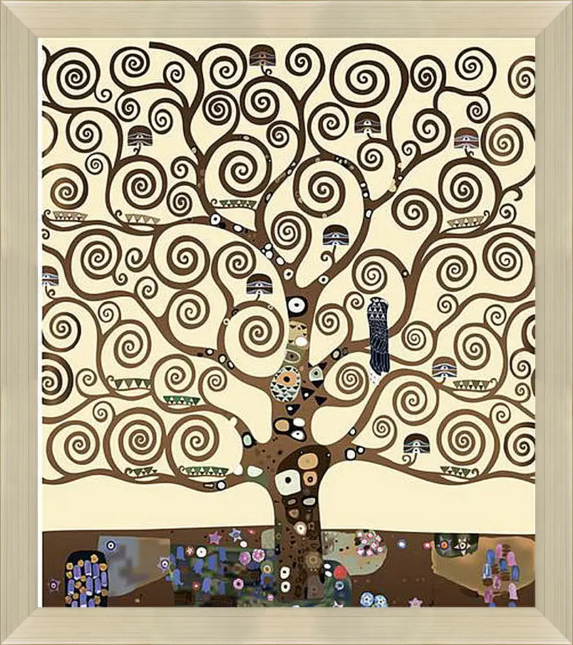 Картина в раме - The tree of life - Древо жизни. Густав Климт