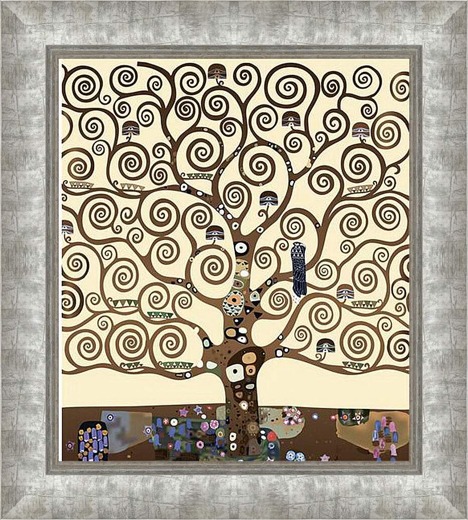 Картина в раме - The tree of life - Древо жизни. Густав Климт
