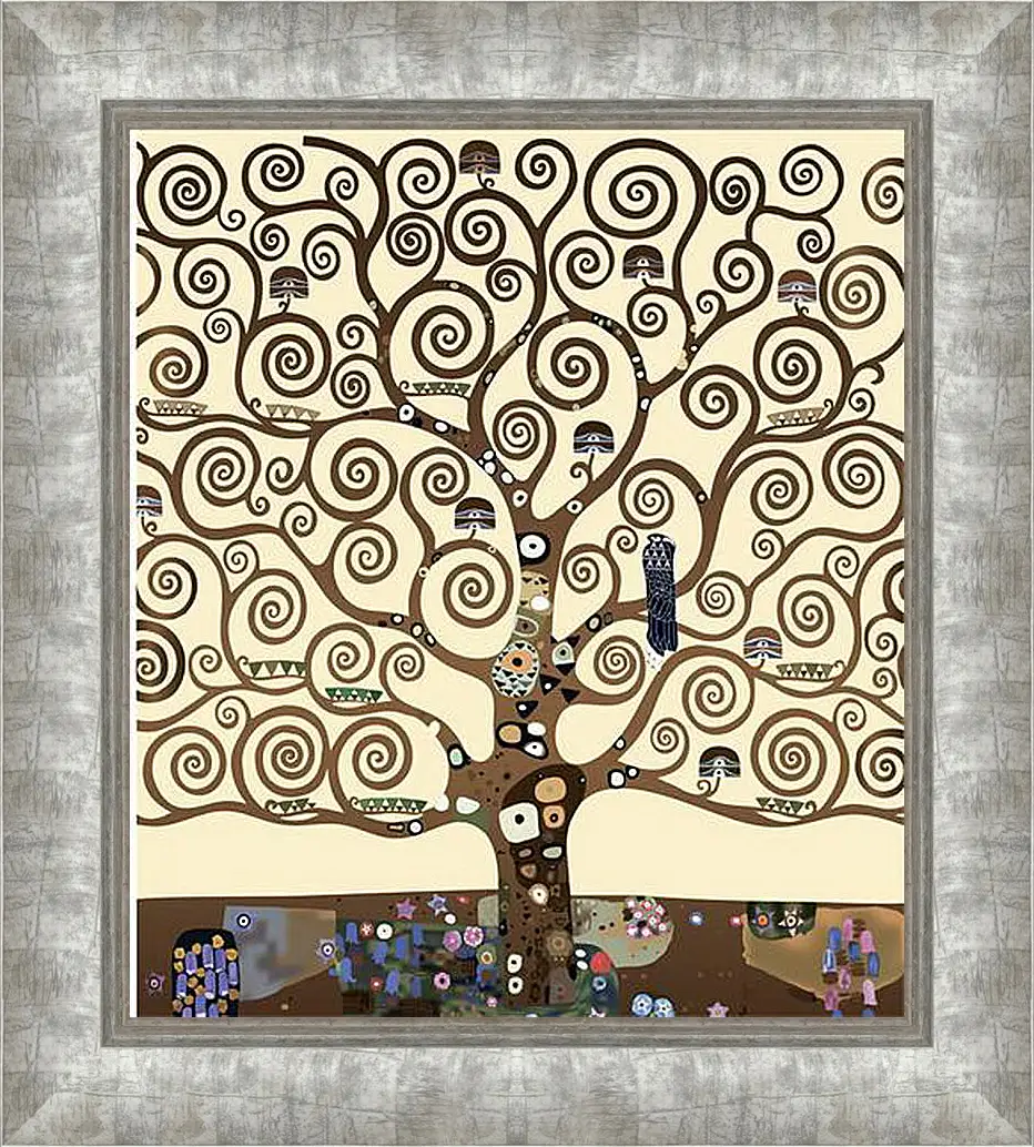 Картина в раме - The tree of life - Древо жизни. Густав Климт