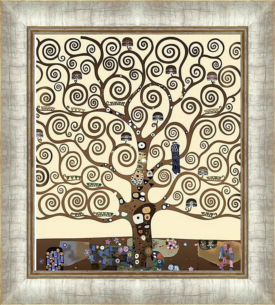 Картина в раме - The tree of life - Древо жизни. Густав Климт