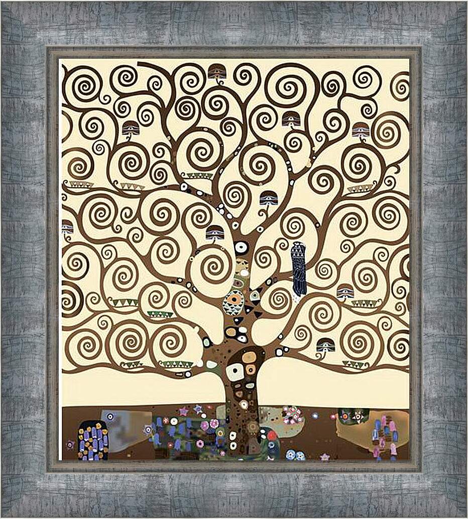 Картина в раме - The tree of life - Древо жизни. Густав Климт
