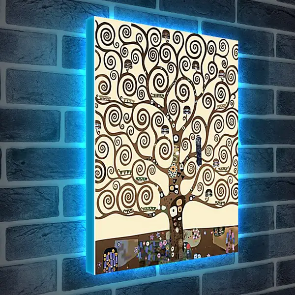 Лайтбокс световая панель - The tree of life - Древо жизни. Густав Климт