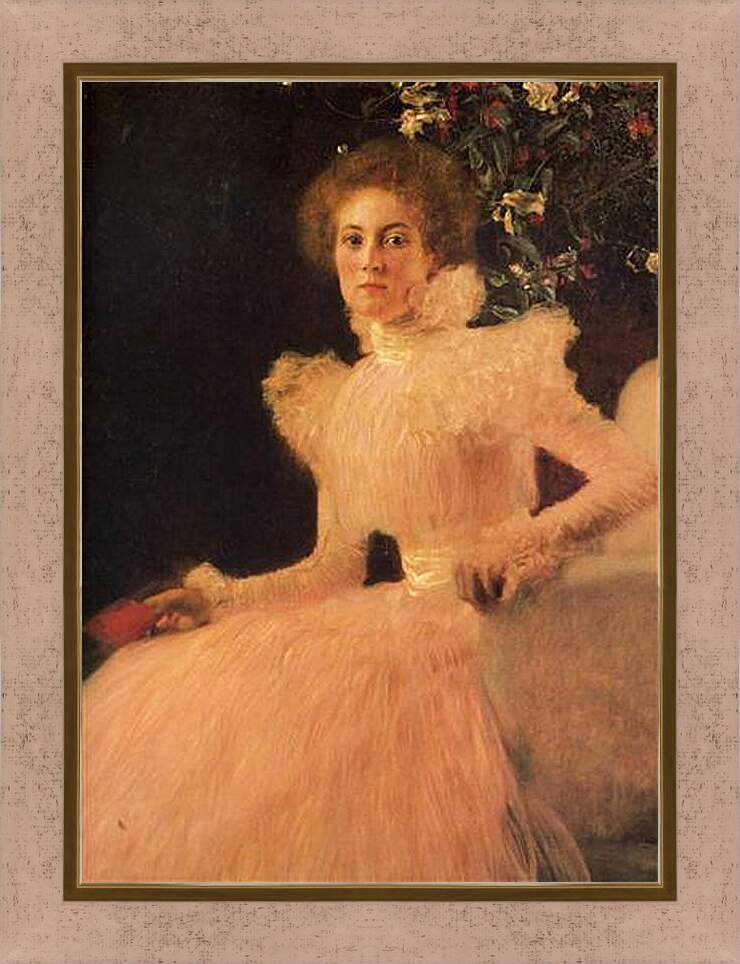 Картина в раме - Портрет Софии Книпс. Густав Климт