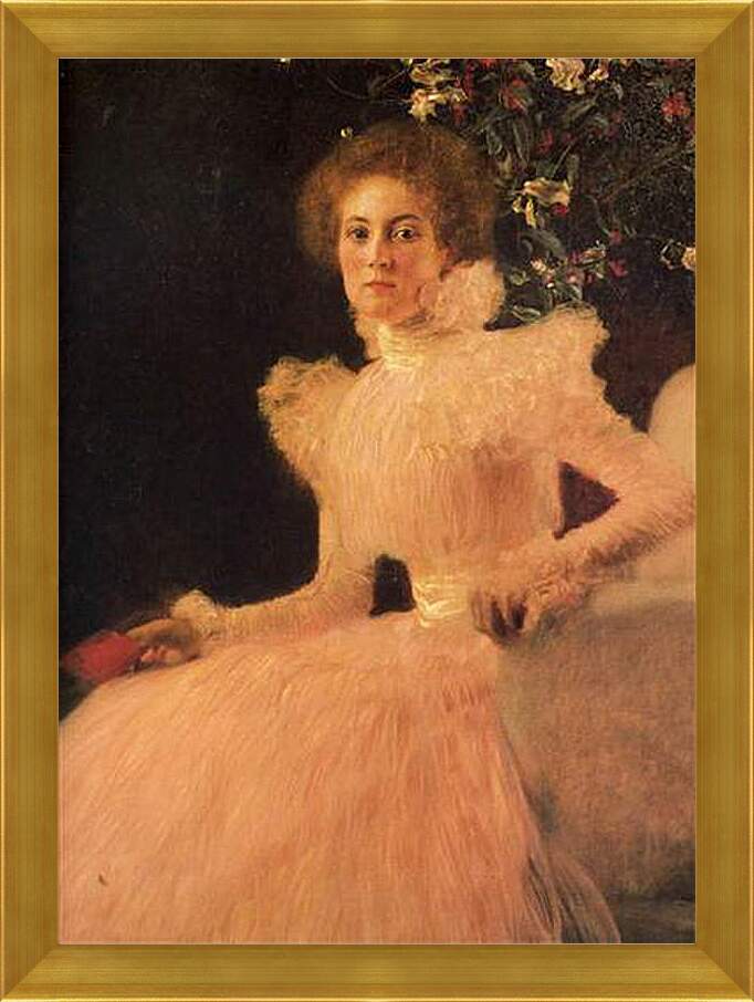 Картина в раме - Портрет Софии Книпс. Густав Климт
