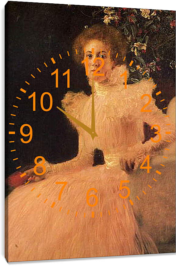 Часы картина - Портрет Софии Книпс. Густав Климт