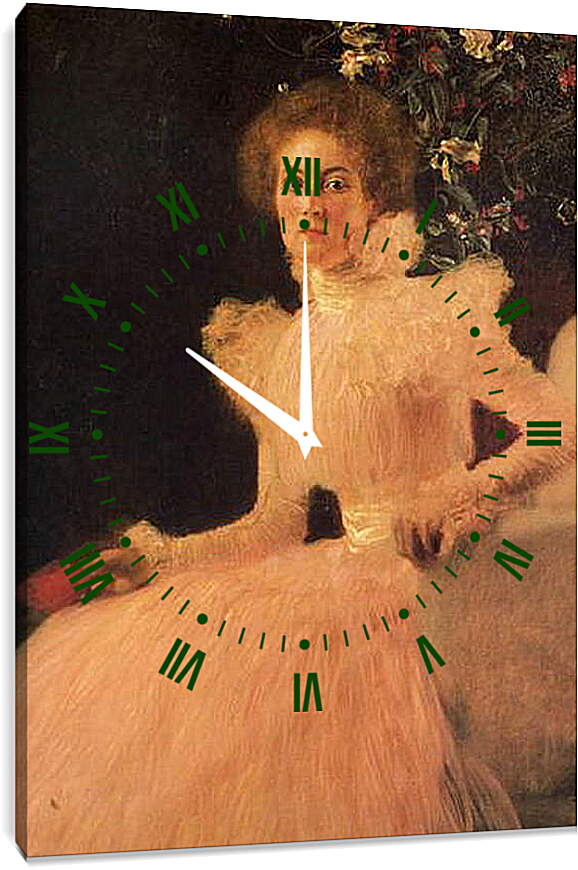 Часы картина - Портрет Софии Книпс. Густав Климт