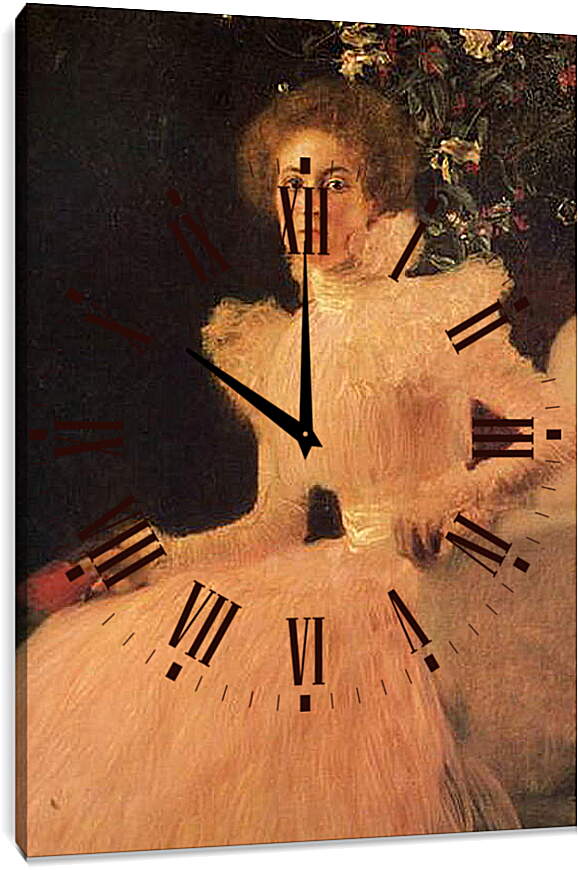 Часы картина - Портрет Софии Книпс. Густав Климт
