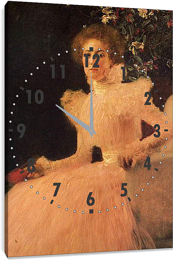 Часы картина - Портрет Софии Книпс. Густав Климт

