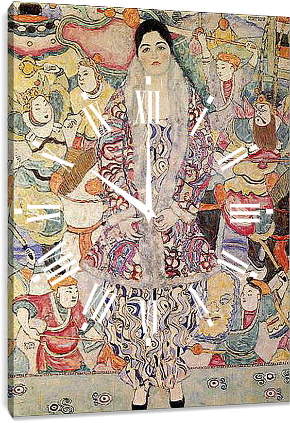 Часы картина - Портрет Фредерики-Марии Биер. Густав Климт
