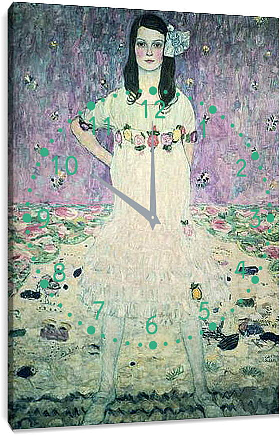 Часы картина - Портрет Мэды Примавези. Густав Климт
