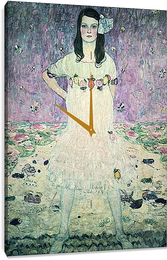 Часы картина - Портрет Мэды Примавези. Густав Климт
