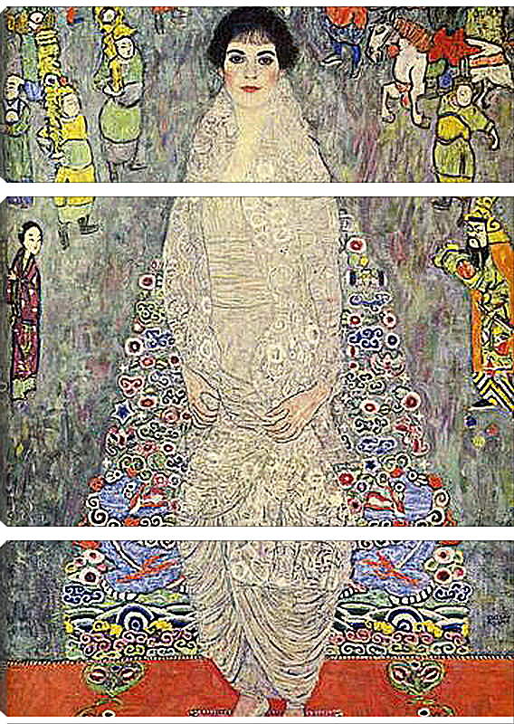 Модульная картина - Портрет баронессы Элизабет Бахоффен - Эхт.. Густав Климт
