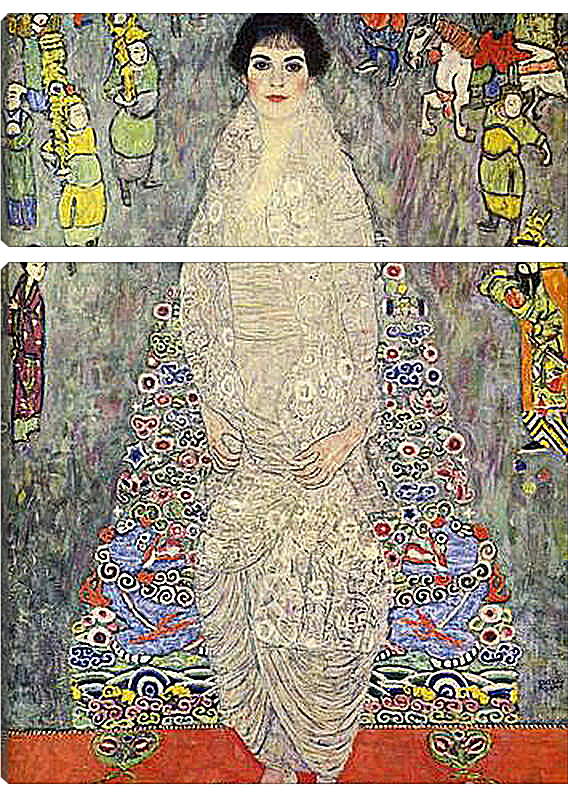 Модульная картина - Портрет баронессы Элизабет Бахоффен - Эхт.. Густав Климт
