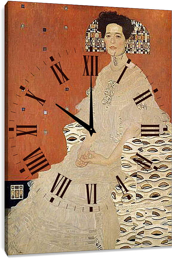 Часы картина - Портрет Фризы Ридлер. Густав Климт
