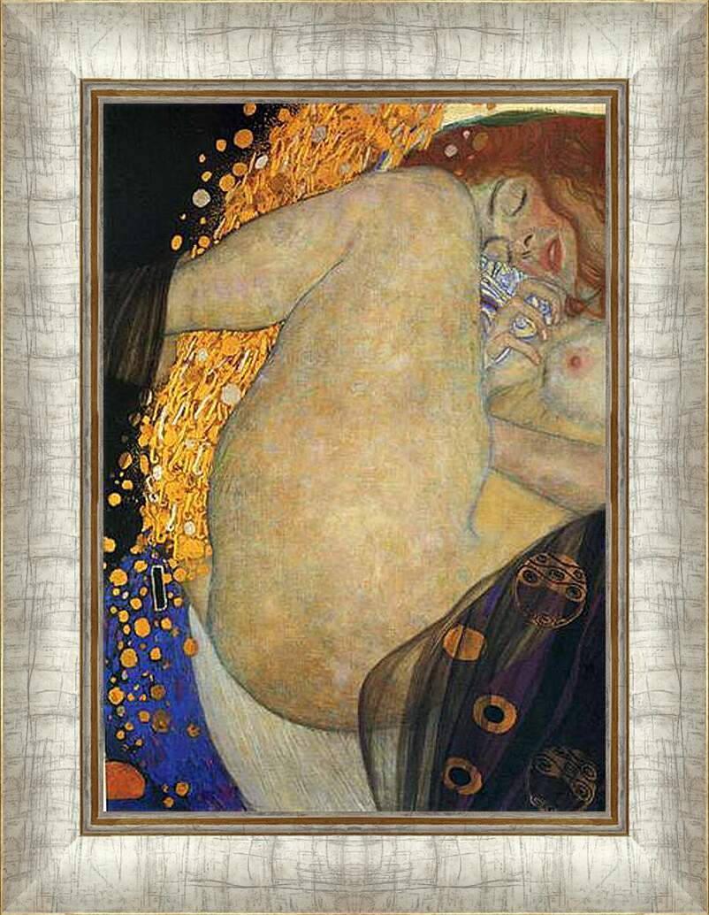 Картина в раме - Даная. Густав Климт
