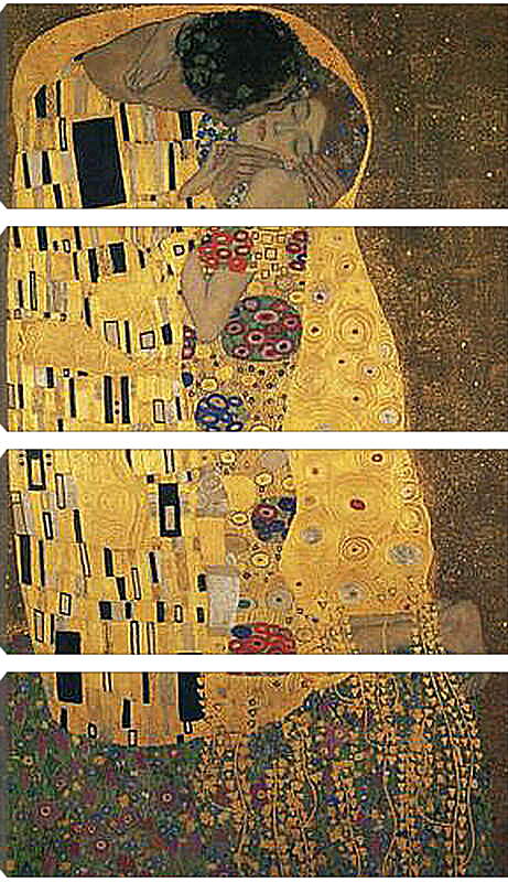 Модульная картина - Поцелуй. Густав Климт
