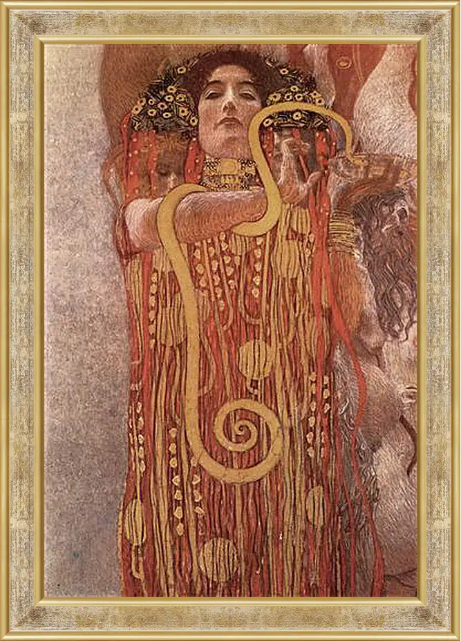 Картина в раме - Medicine - Hygieia (Detail). Густав Климт