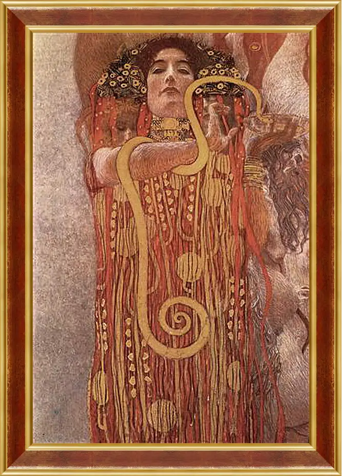 Картина в раме - Medicine - Hygieia (Detail). Густав Климт