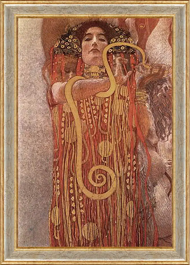 Картина в раме - Medicine - Hygieia (Detail). Густав Климт
