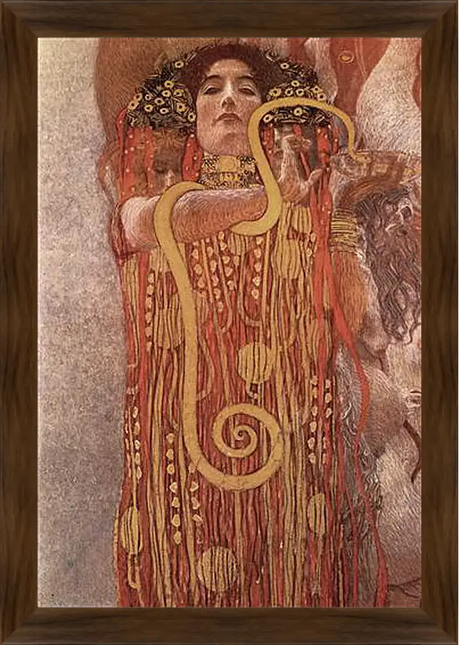 Картина в раме - Medicine - Hygieia (Detail). Густав Климт
